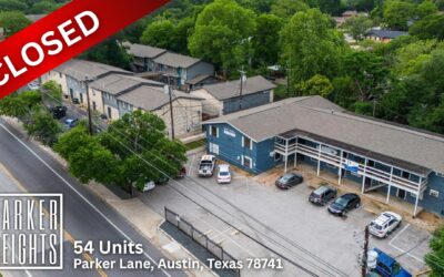 Muskin Elam Group Sold Parker Heights (54 Units) Austin, TX | November 2025
